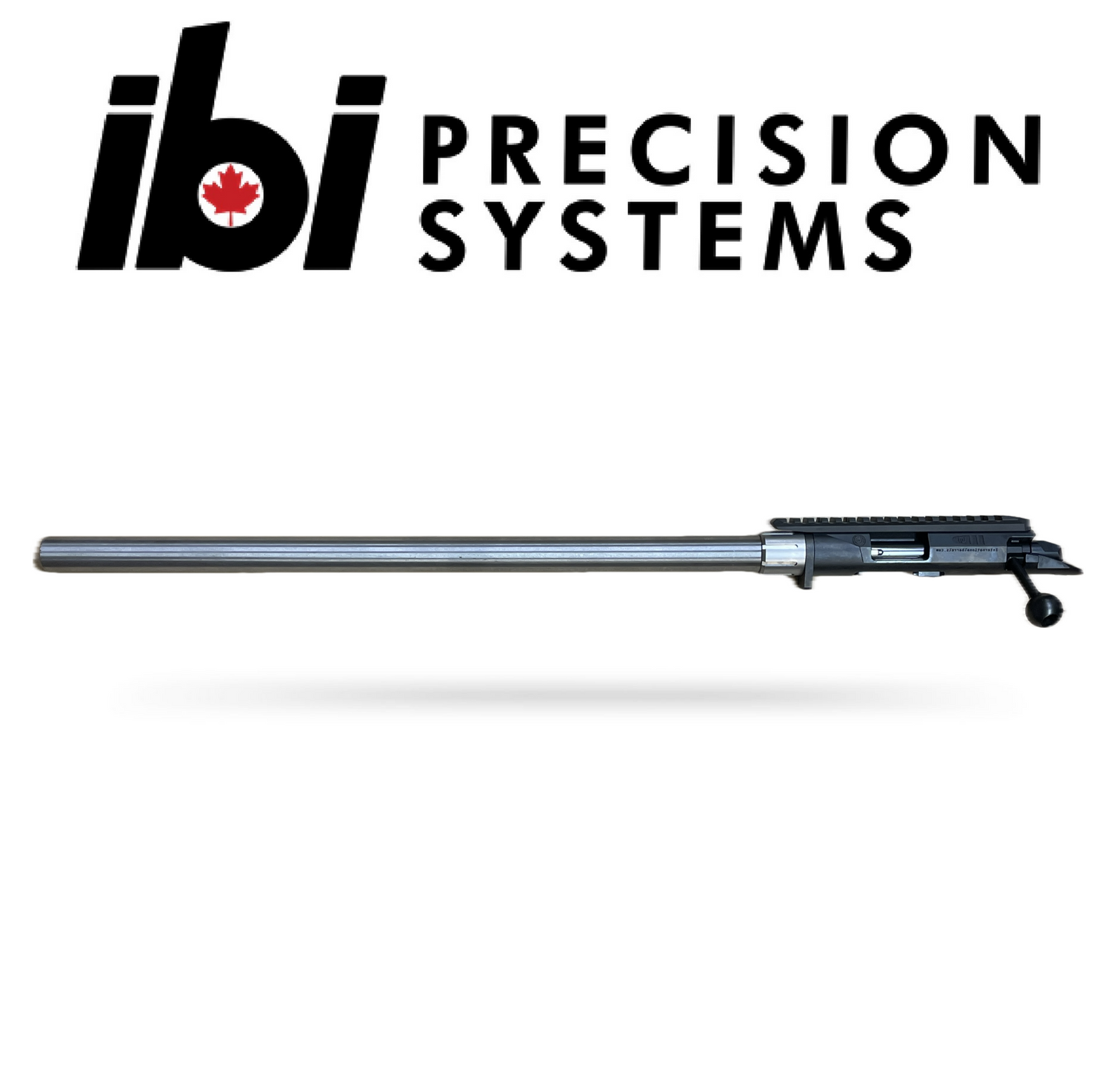 Wait-Less: Deuce 2.0 Competition Barreled Action Left Hand featuring a stainless steel barrel and black custom action, designed for precision shooting and competition use.