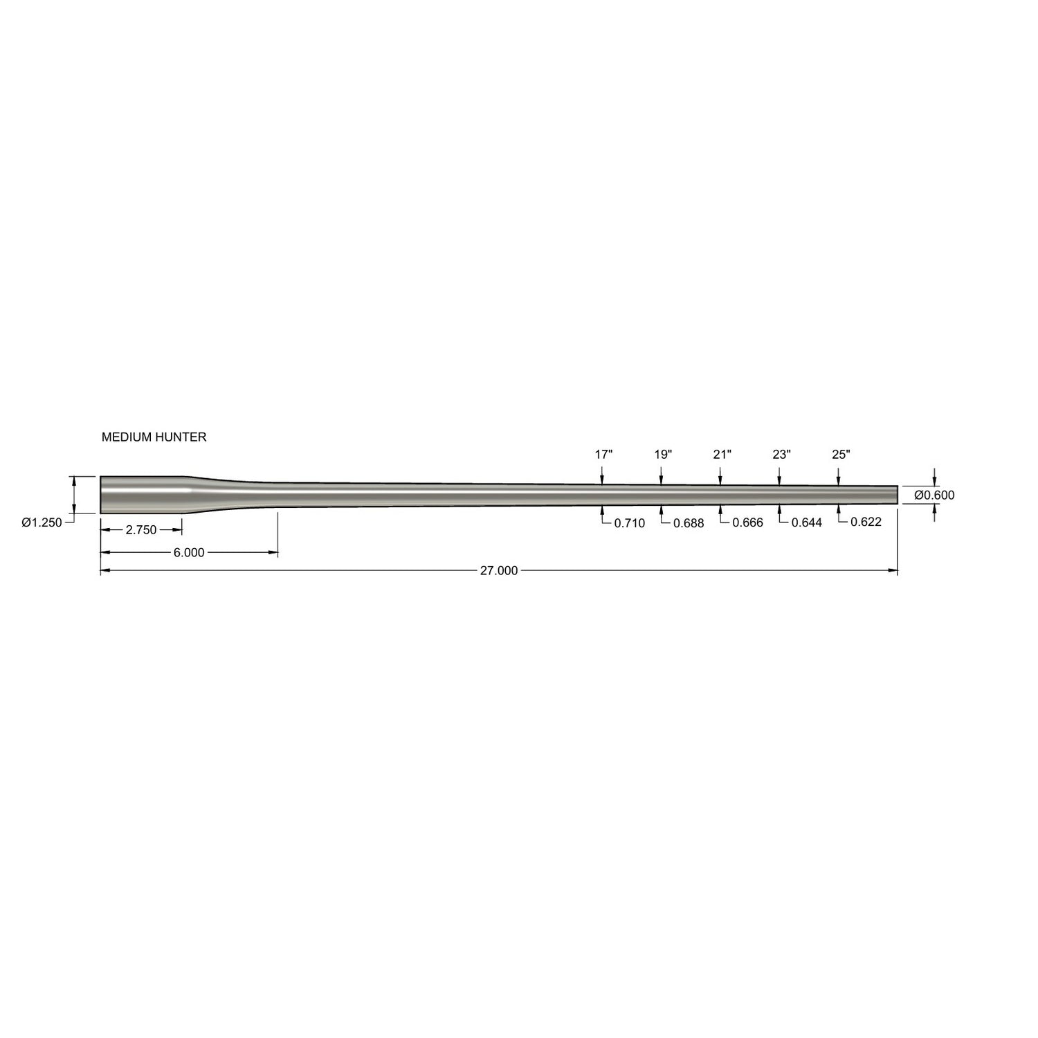 Stainless Steel Shouldered Prefit Barrels