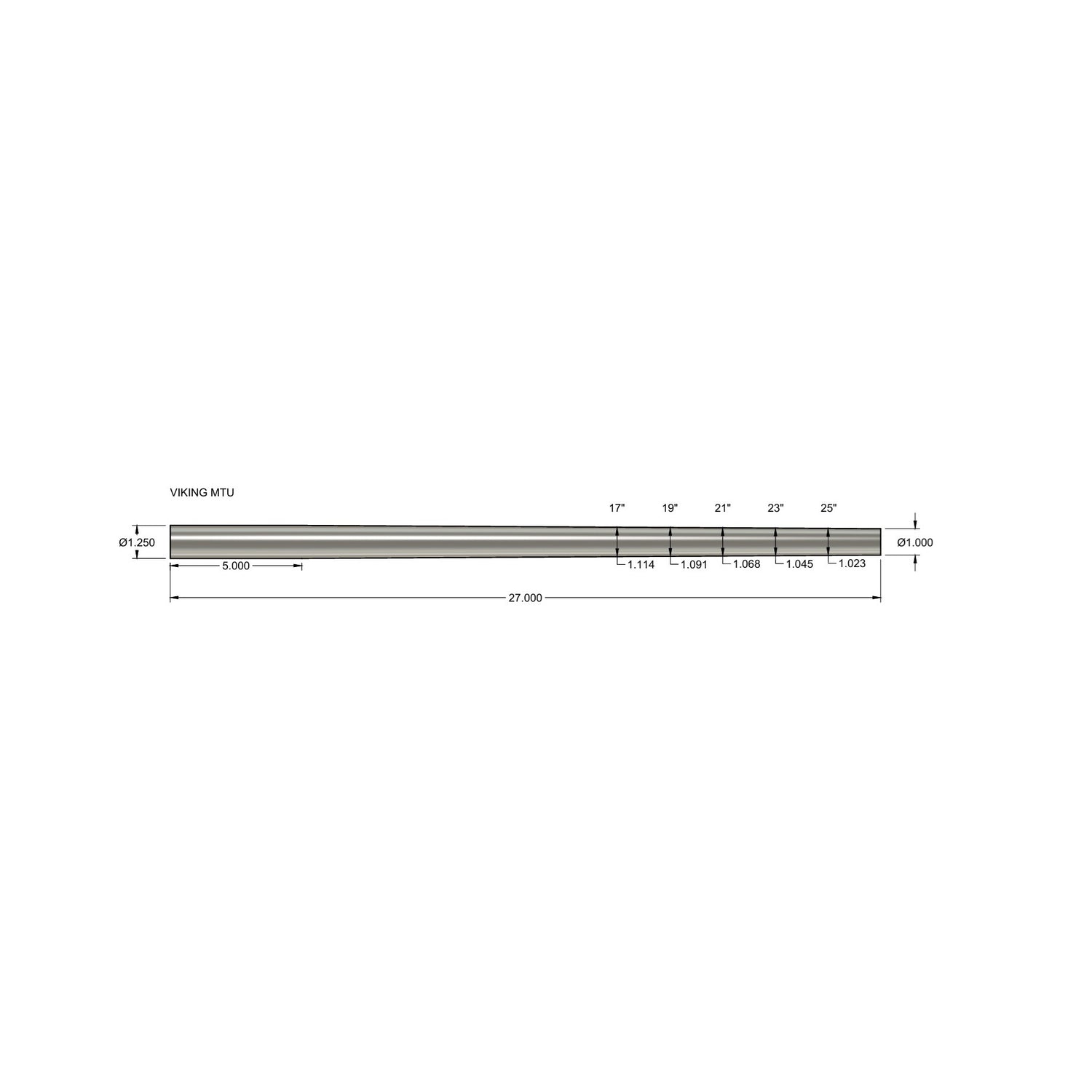 Stainless Steel Shouldered Prefit Barrels