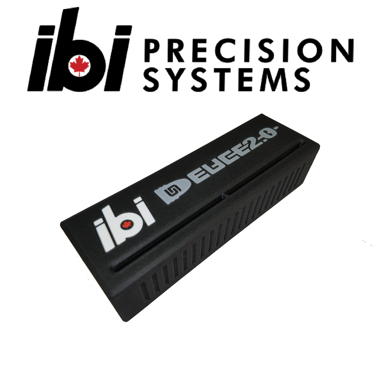 Black rectangular IBI Ammo Boxes with IBI and ELYCE 2.0 logos and textured sides for secure grip and storage accessories.