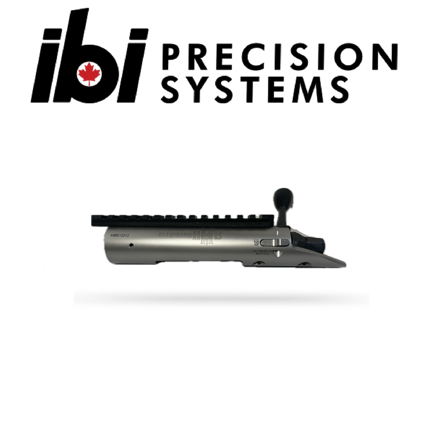 HMB Tactical - Right Hand barreled action in satin finish with integrated rail, designed for precise custom Remington 700 rifle builds, showcasing expert craftsmanship by IBI Precision.