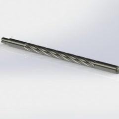 Rimfire Drop-In barrel featuring a fluted design made from precision steel, suitable for custom 22LR Remington actions and high-performance shooting applications.