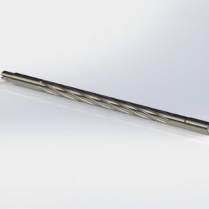 Rimfire Drop-In precision barrel with a fluted design made of stainless steel, ideal for custom 22LR Remington actions and barreled actions.