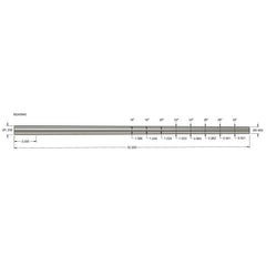 Detailed technical drawing of a cylindrical steel component with measurements, illustrating dimensions and tapering, labeled with "Wait-Less: Steel Blanks" for precision engineering use.