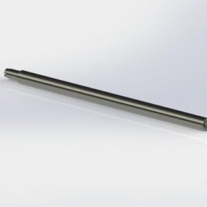 Rimfire Drop-In barrel component in a sleek metallic finish designed for precision shooting and easy installation in rimfire rifles.